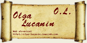 Olga Lučanin vizit kartica